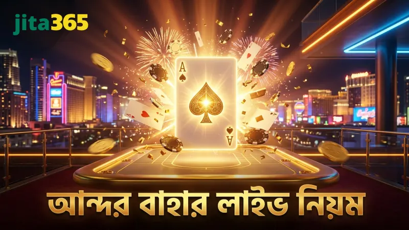 আন্দর বাহার লাইভ গেমের মূল নিয়ম ও কাঠামো বোঝানো হয়েছে
