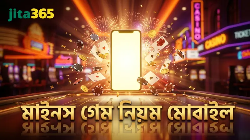 মোবাইল স্ক্রিনে মাইনস গেমের বেসিক নিয়মের প্রদর্শন